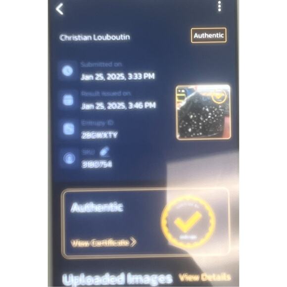 Christian Louboutin Red Bottom Orlato Black Spike Sneakers Size 45 New In Box - Picture 12 of 12